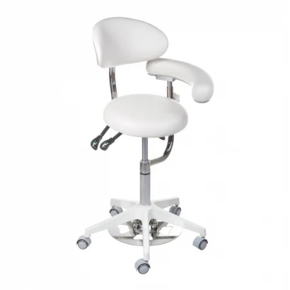 Sgabello medico con schienale BD-Y914 Bianco