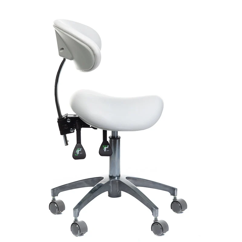 Sgabello medico con schienale BD-Y925 Bianco
