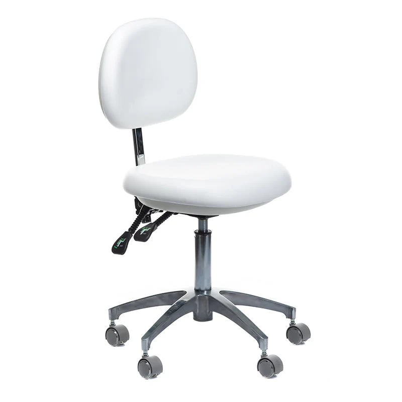 Sgabello medico con schienale BD-Y941 Bianco