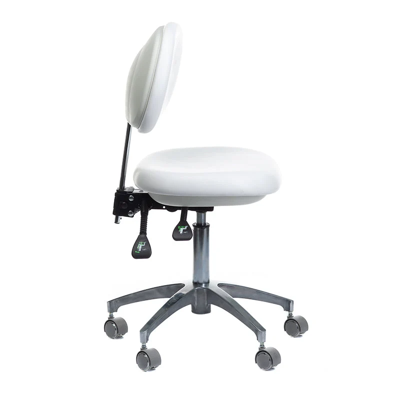 Sgabello medico con schienale BD-Y941 Bianco