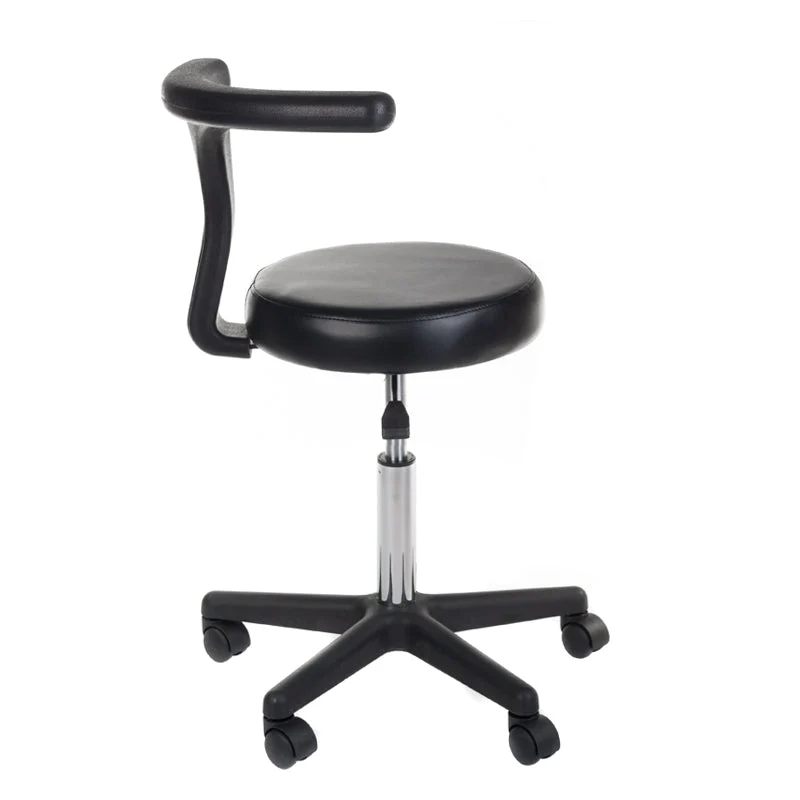 Sgabello medico + poggiabraccio NG-CH049 nero