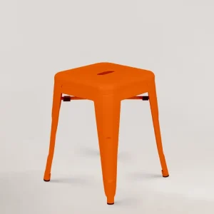 Sgabello di metallo Lix arancione