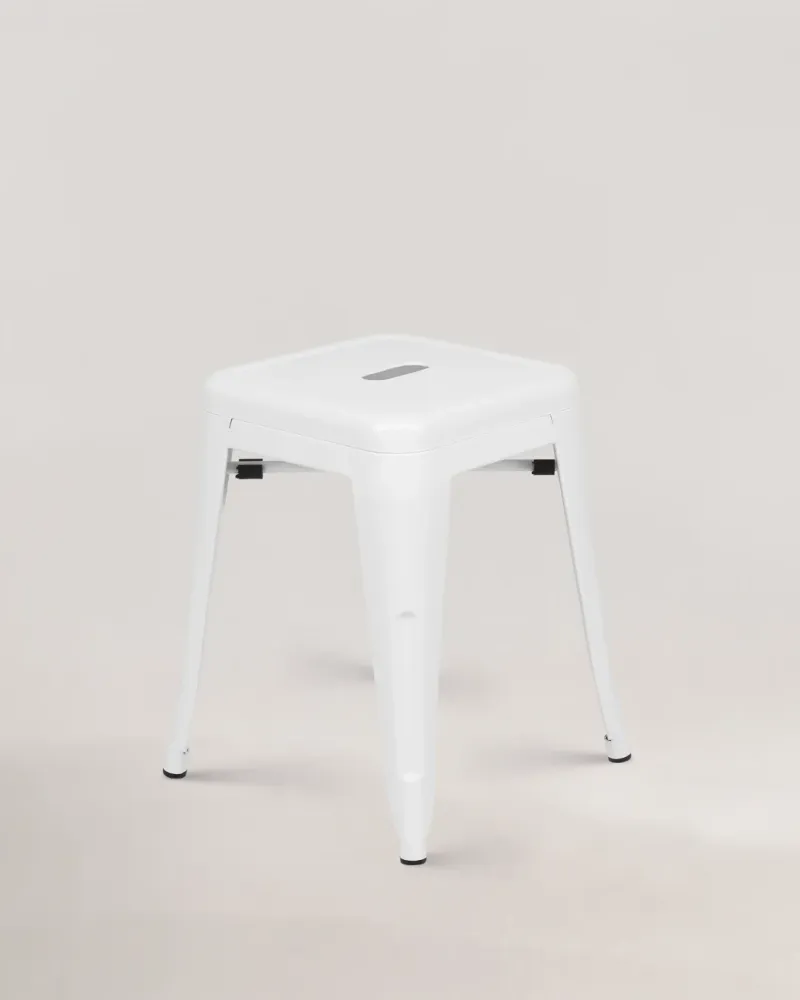 Sgabello metallo lix bianco