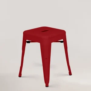 Sgabello metallo Lix rosso