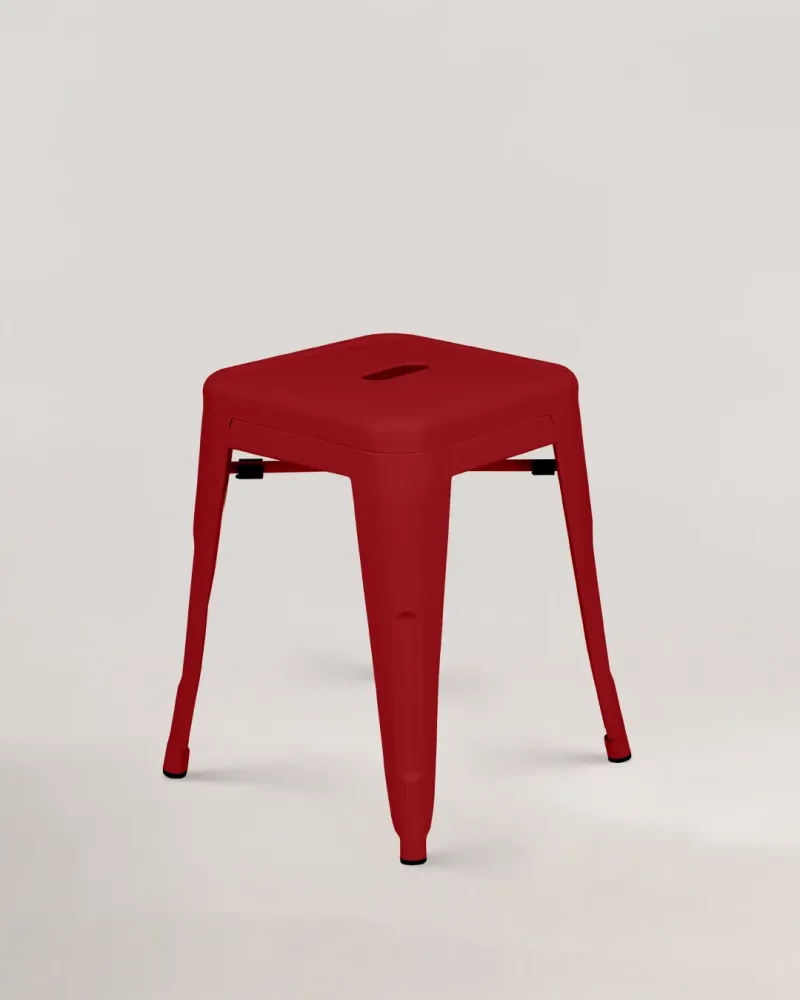 Sgabello metallo Lix rosso