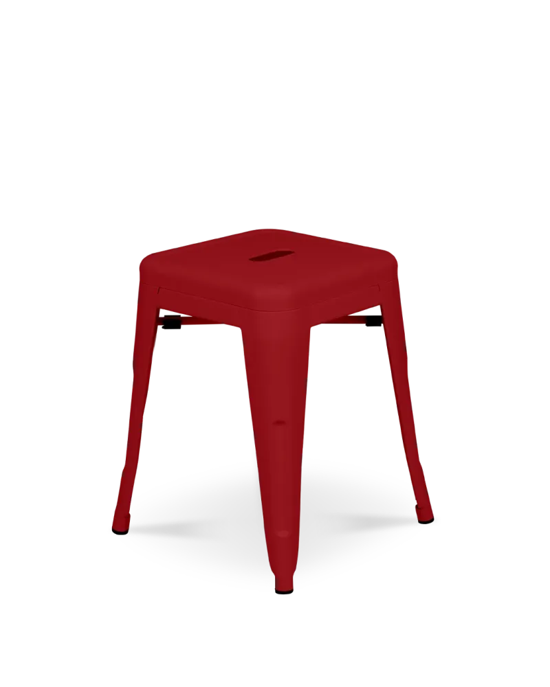 Sgabello metallo Lix rosso