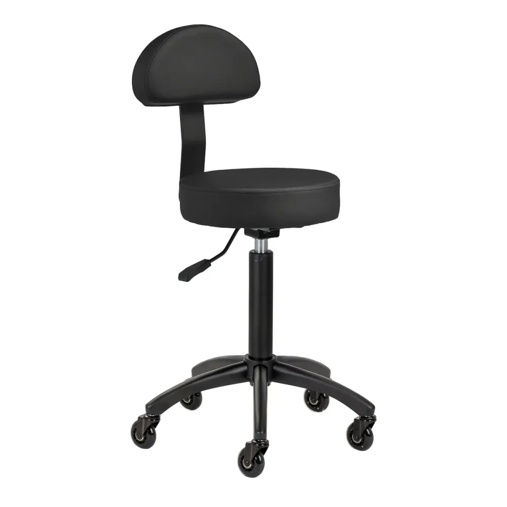 Sgabello multifunzione con schienale | Gabbiano D026 (nero)