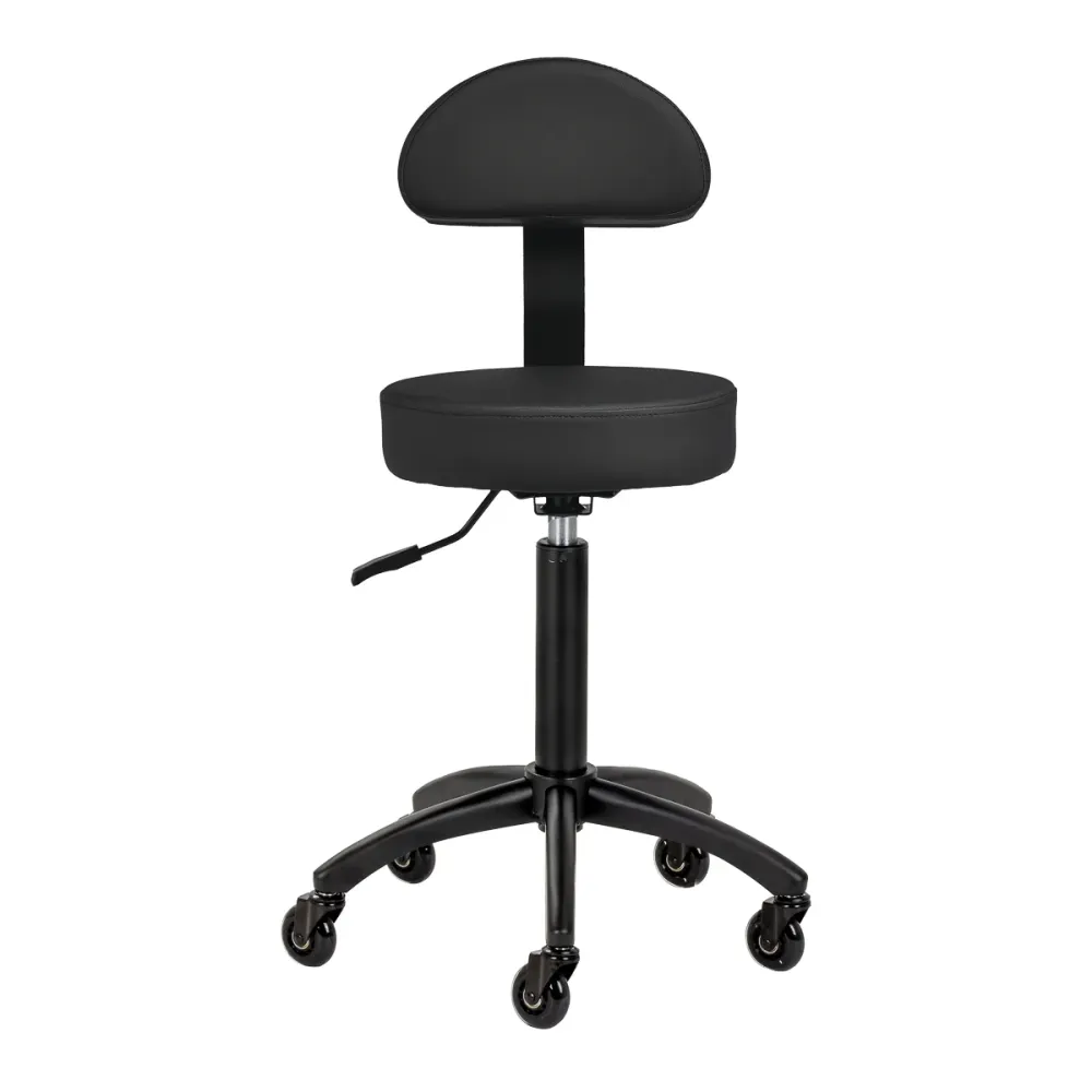 Sgabello multifunzione con schienale | Gabbiano D026 (nero)