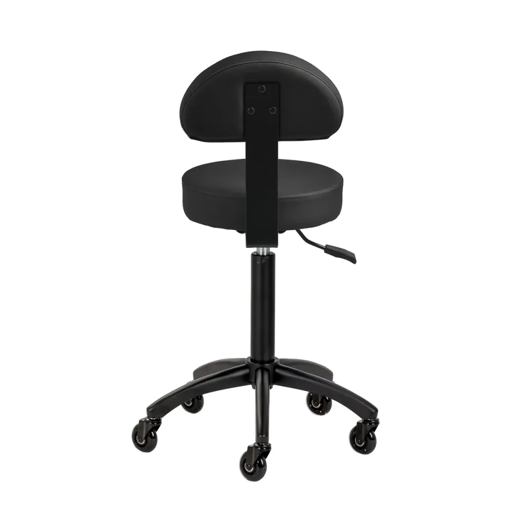 Sgabello multifunzione con schienale | Gabbiano D026 (nero)