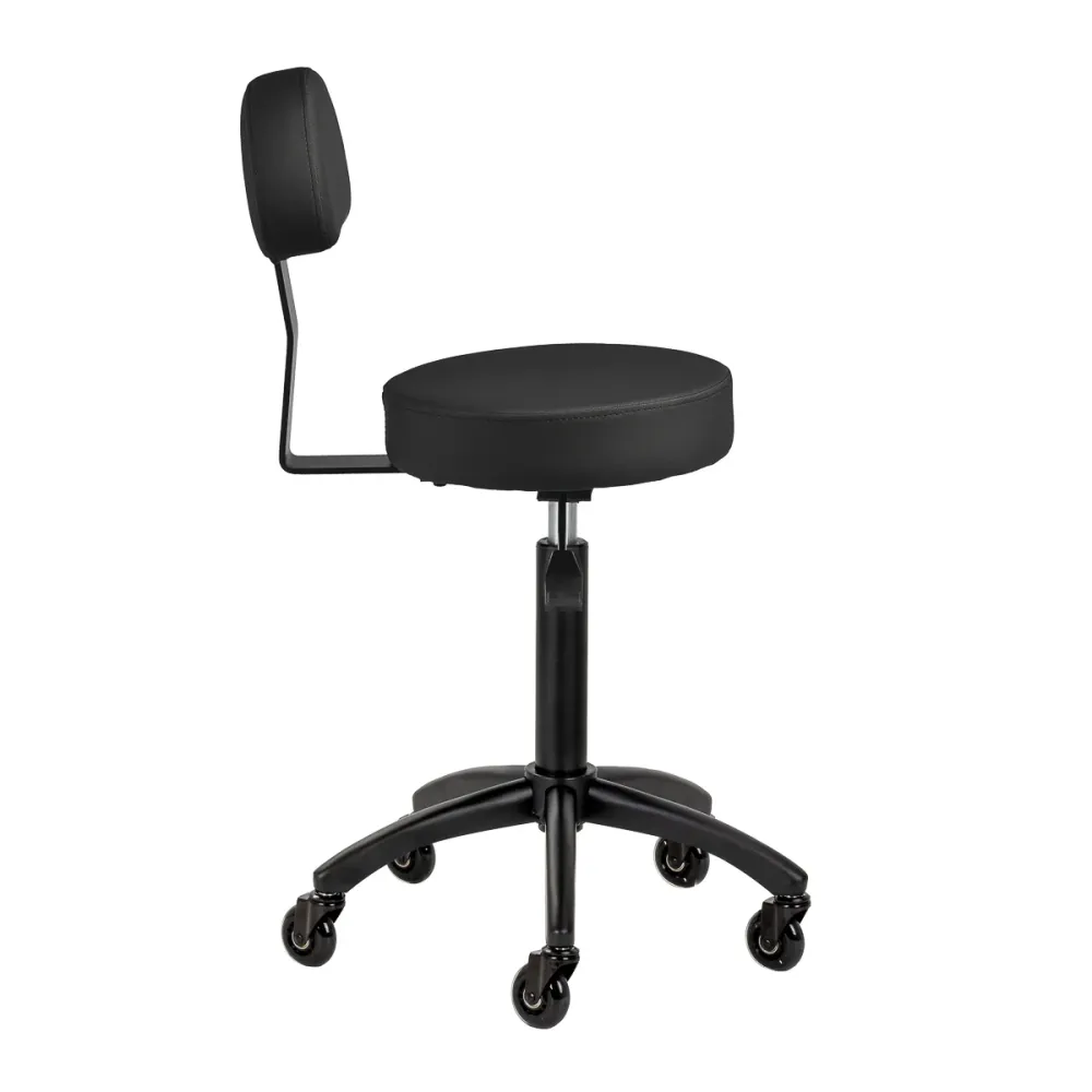 Sgabello multifunzione con schienale | Gabbiano D026 (nero)