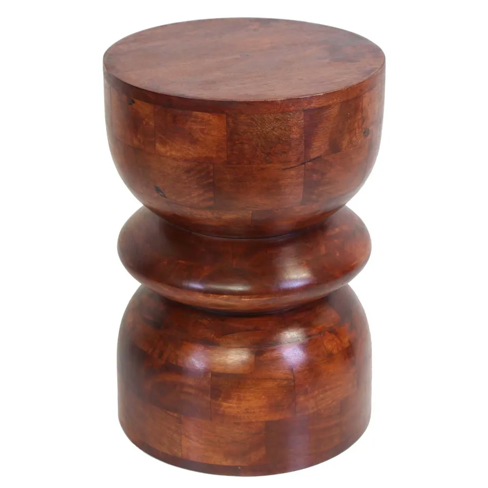 Sgabello orientale Milano marrone