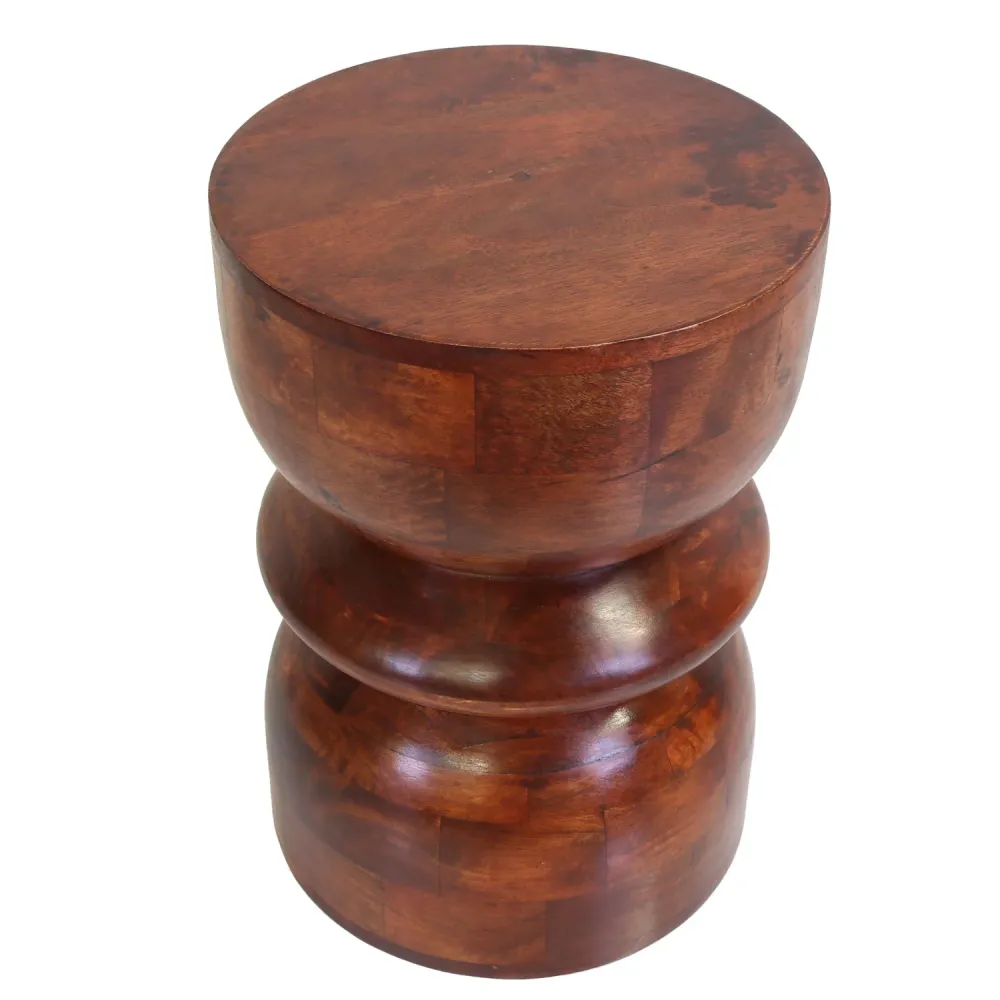 Sgabello orientale Milano marrone