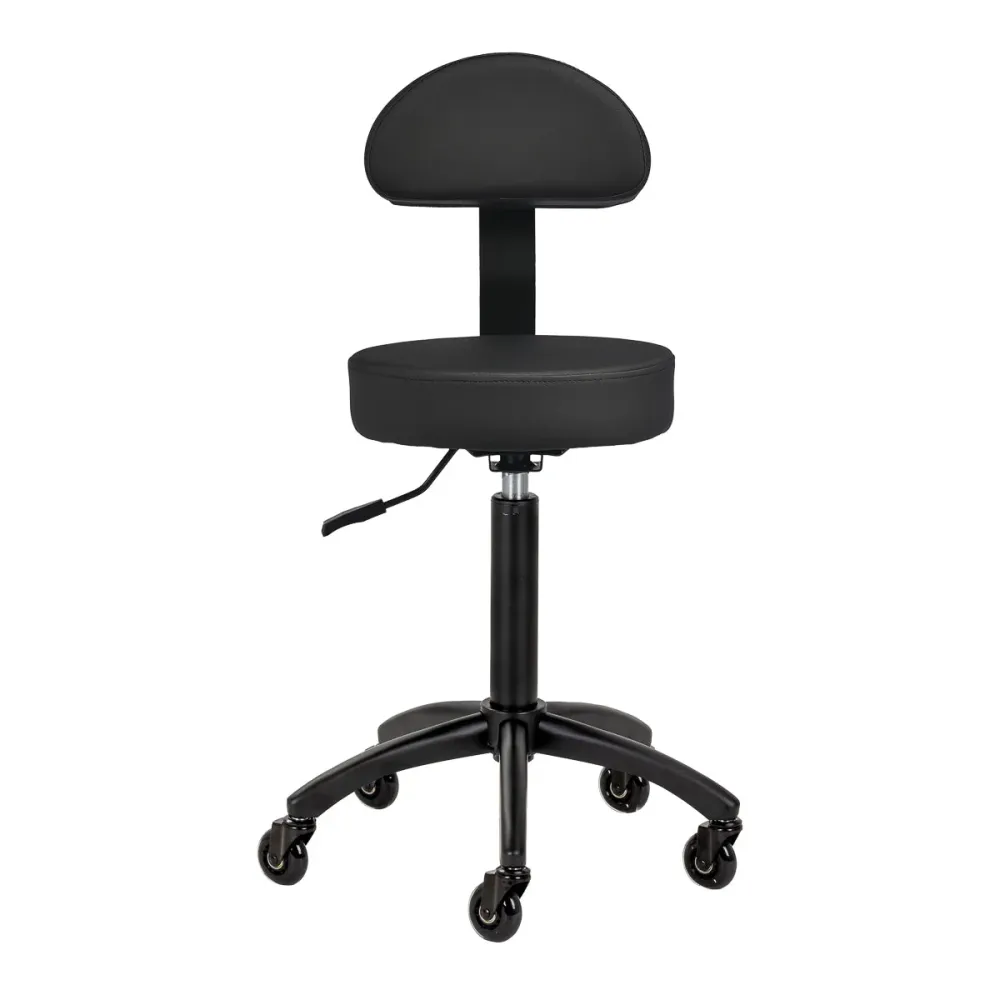 Sgabello da parrucchiere Gabbiano D026 nero