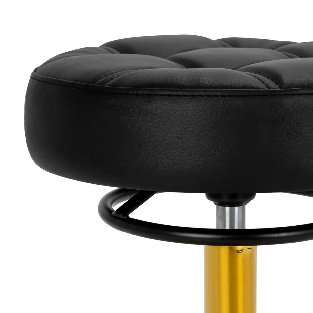 Lo sgabello da parrucchiere Gabbiano D054G oro bianco