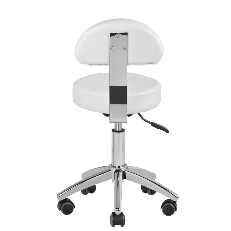 sgabello pedicure cosmetico bianco 304p