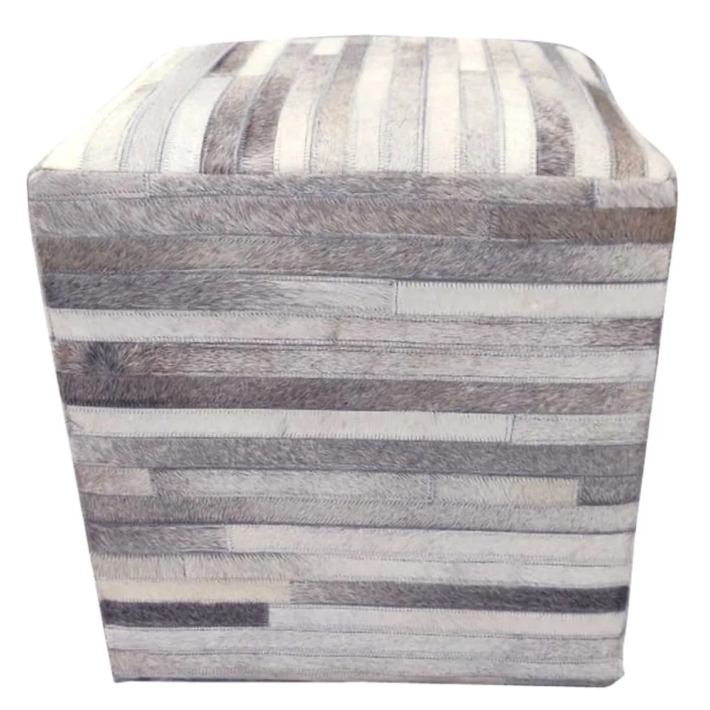 Sgabello pelliccia patchwork Liem