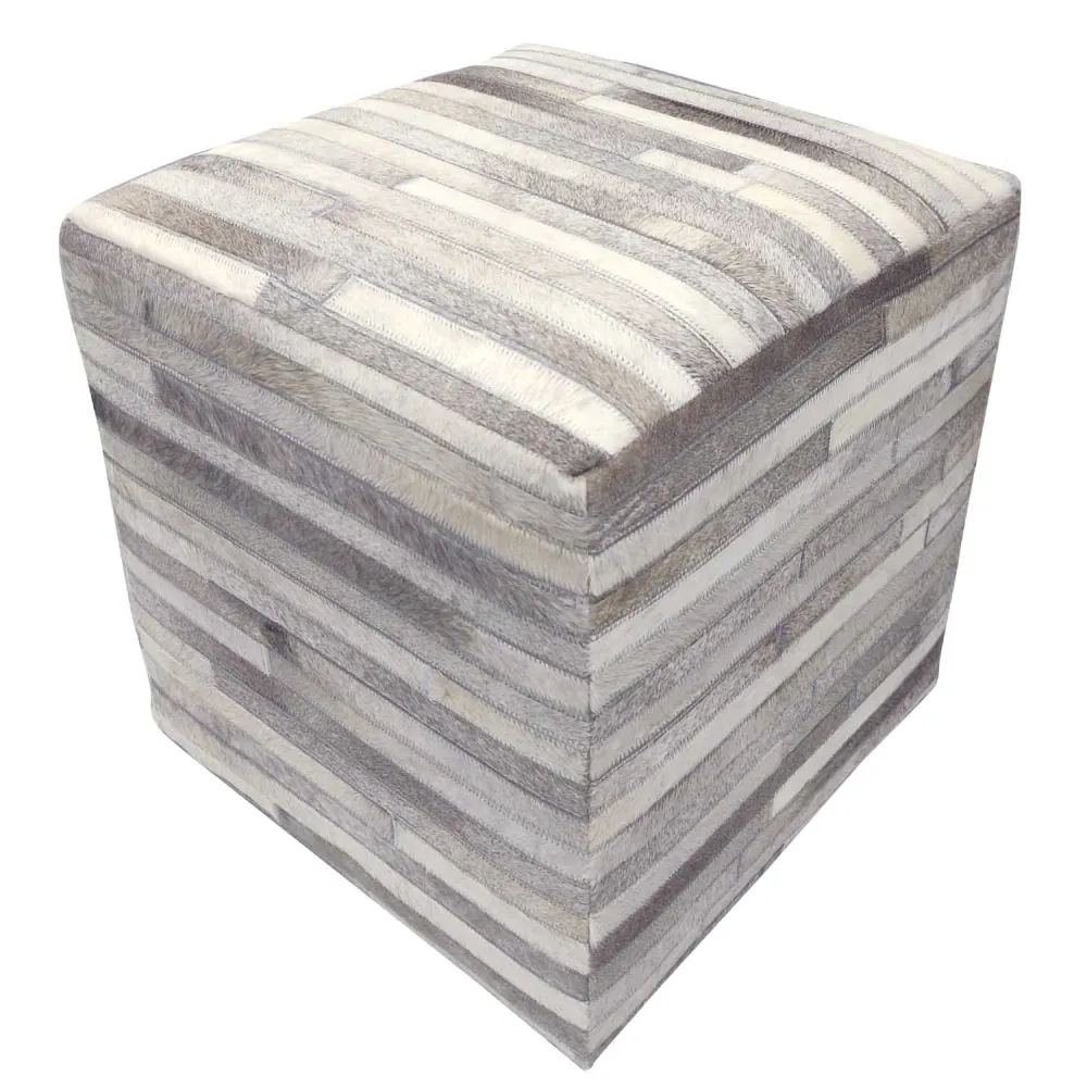 Sgabello pelliccia patchwork Liem