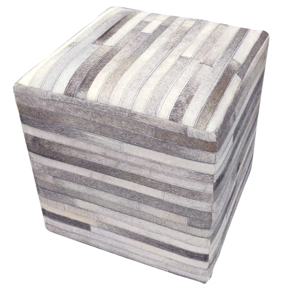Sgabello pelliccia patchwork Liem