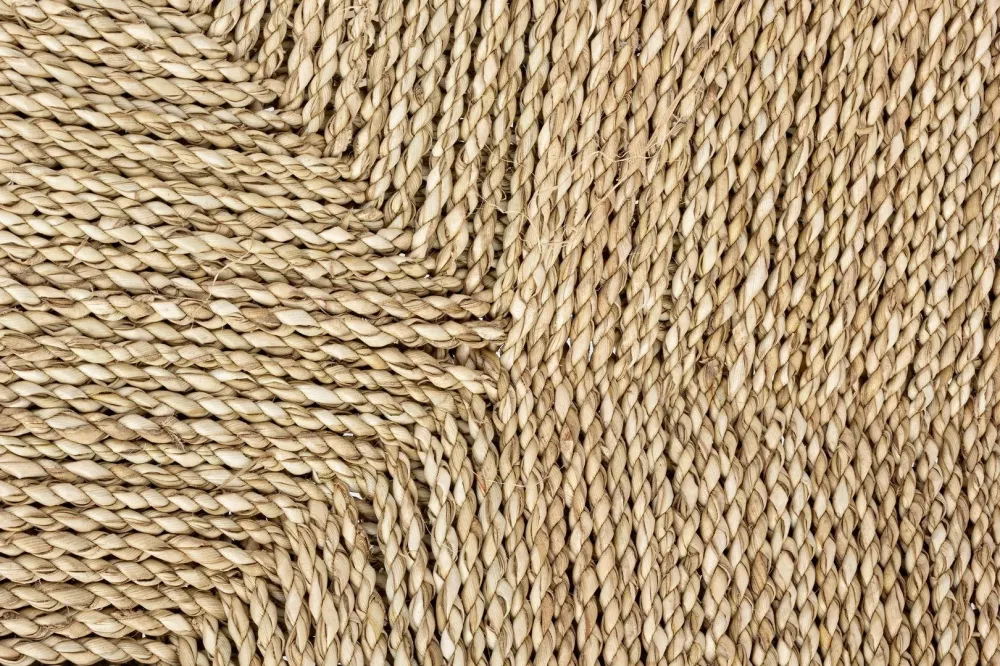 Sgabello per interno "Belinda" Struttura Rami Di Teak, Finitura Naturale, 60 x 38 x 45 h cm