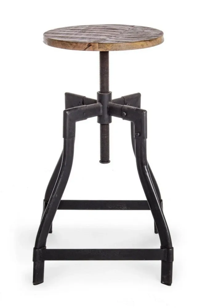 Sgabello per interno "Revolve" Struttura Acciaio, 35 x 35 x 48/70 h cm