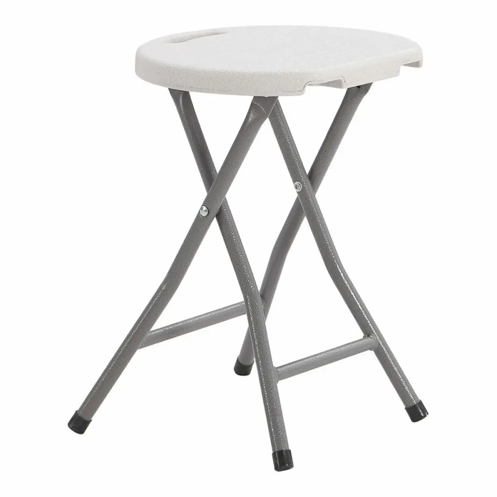 Sgabello Pieghevole EDM 73798 Bianco 33 x 30 x 45 cm