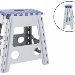 Sgabello Pieghevole Multiuso- - Aperto Cm.22X22X31; Chiuso Cm.35,5X35X5 - 1 Pezzi Xtra