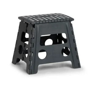 Sgabello pieghevole ZELLER plastica antracite 37x30x32 cm