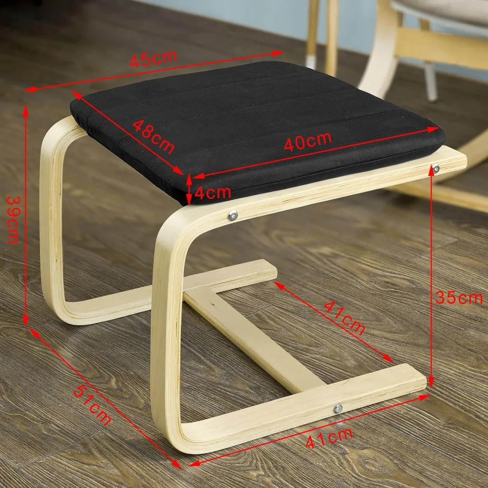 sgabello | poggiapiedi | Sgabello Nero | Modello FST38-SCH