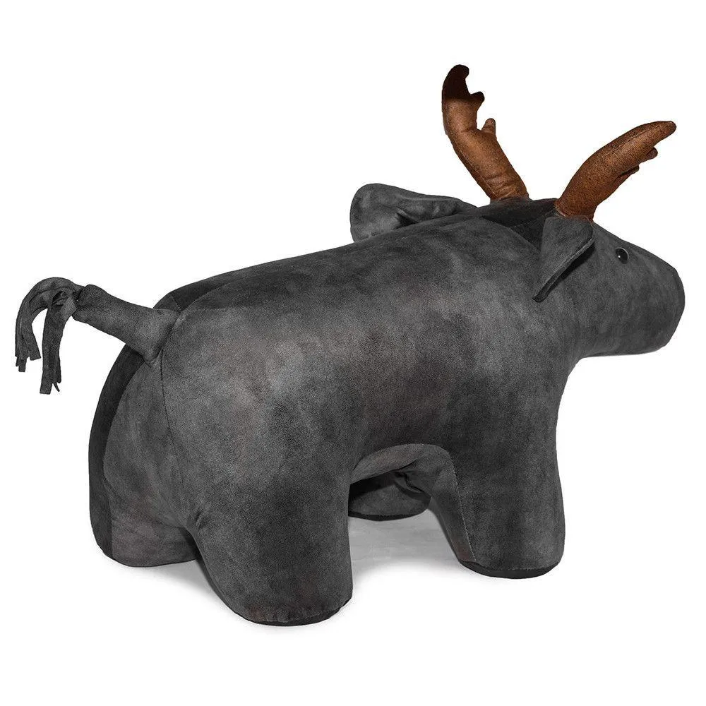 Sgabello Pouf Poggiapiedi per Bambini 72x36x34-53 cm Cervo Big Grgio Divina Home