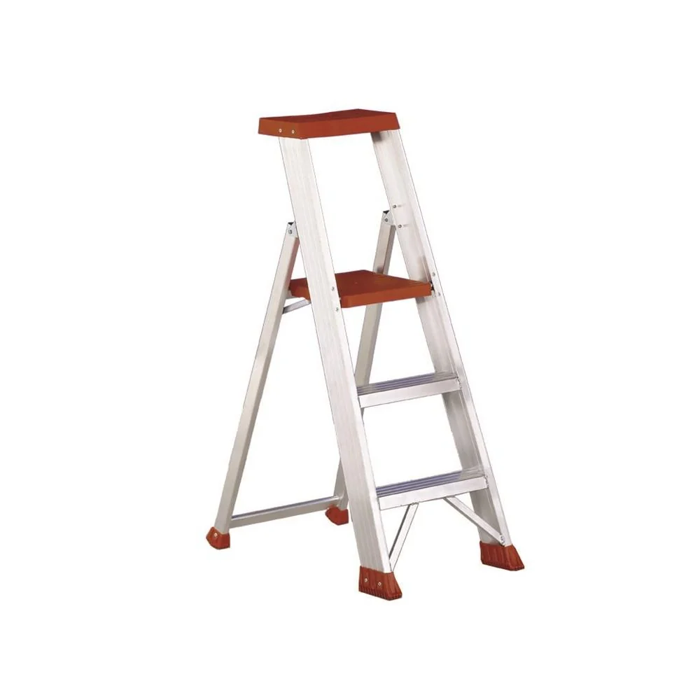 Sgabello professionale con guardacorpo 4 gradini - Svelt mod. Ulisse Super 4