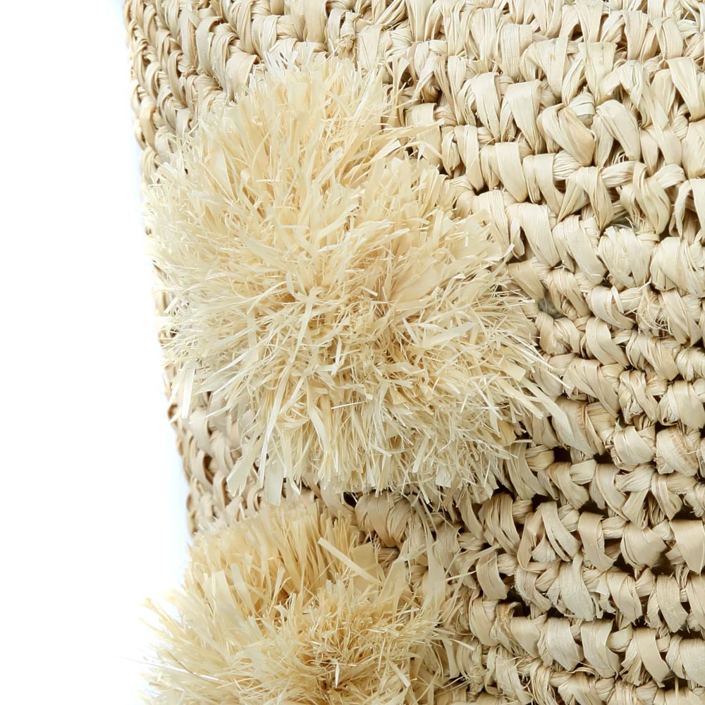 LO SGABELLO RAFFIA POM POM