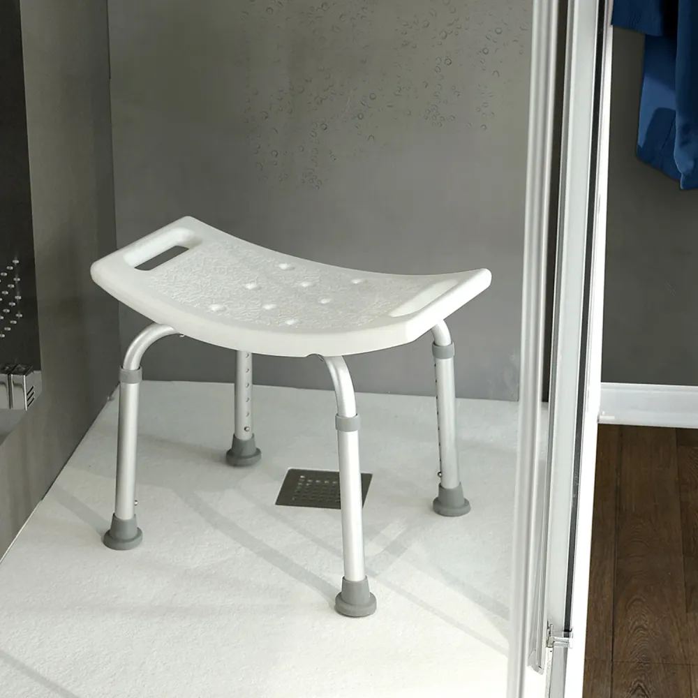 Sgabello regolabile Gedy modello Friend Alluminio e Polietilene - Bianco