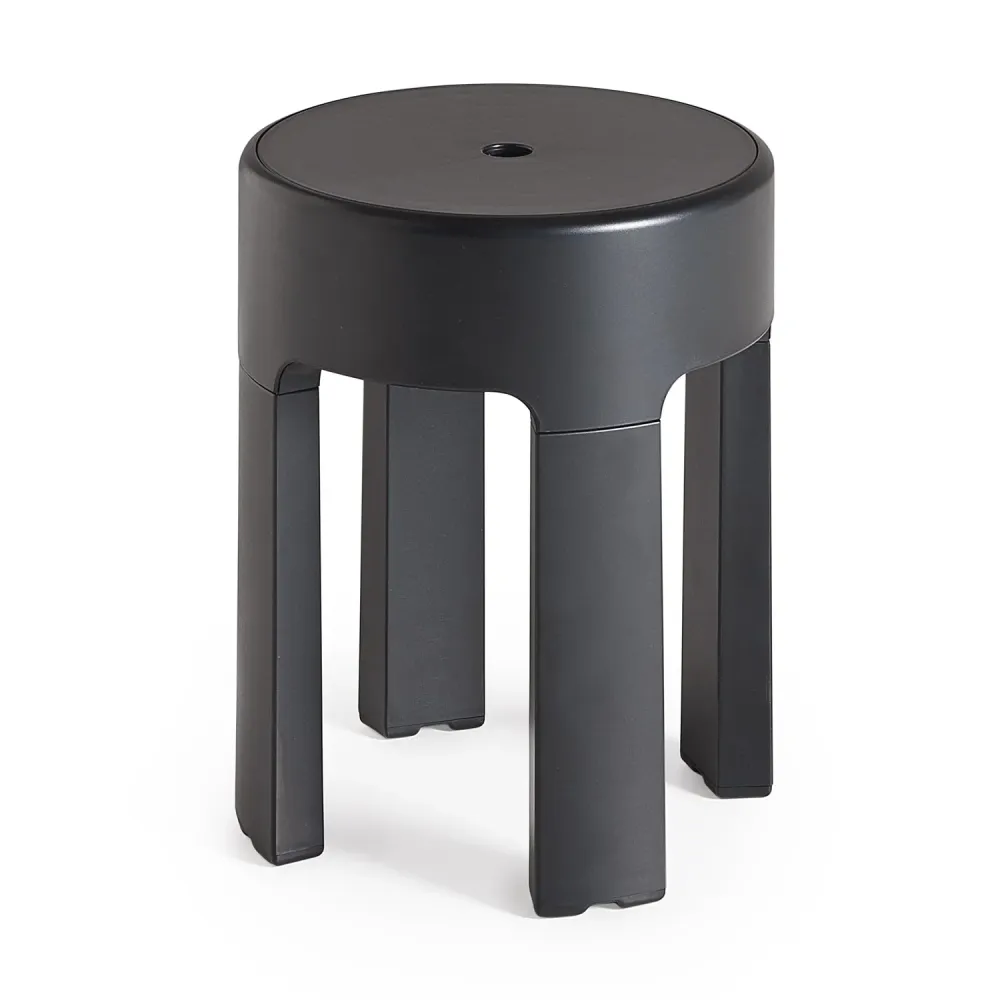 Sgabello resine termoplastiche Gedy modello Newbox - Finitura Nera
