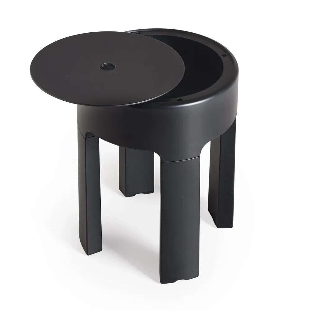 Sgabello resine termoplastiche Gedy modello Newbox - Finitura Nera