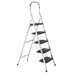 Sgabello salgo alluminio 5 gradini
