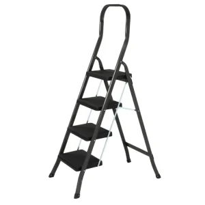 Sgabello salgo ferro grigio scuro 4 gradini