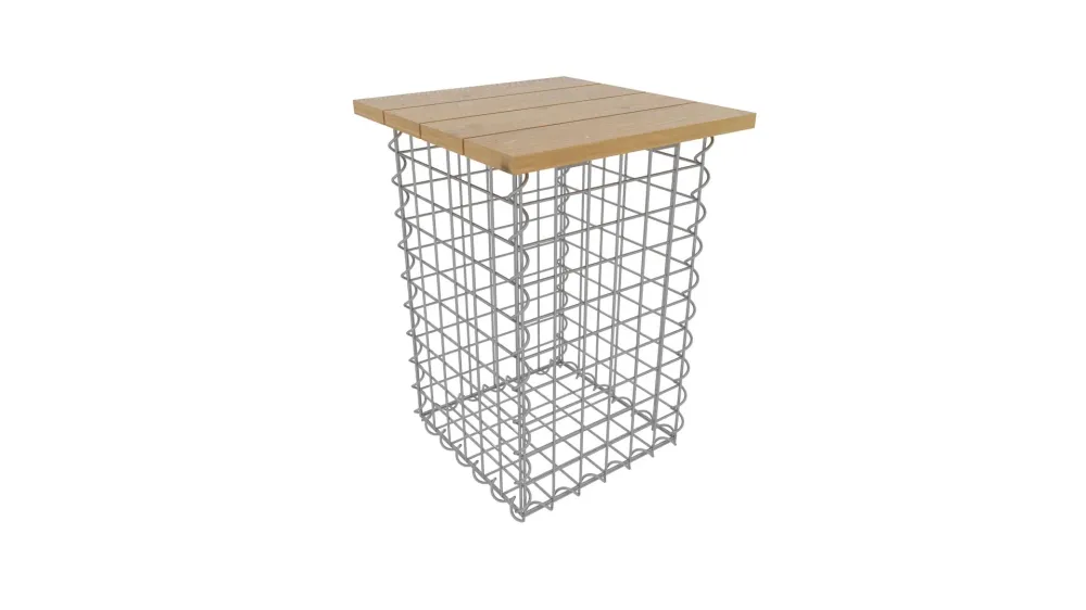 Sgabello spirale MW 5 x 5 TEAK