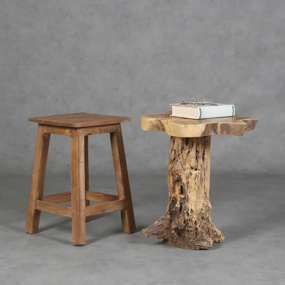 Sgabello teak Remo
