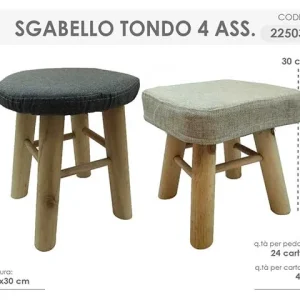 Sgabello tondo 30cm 225037