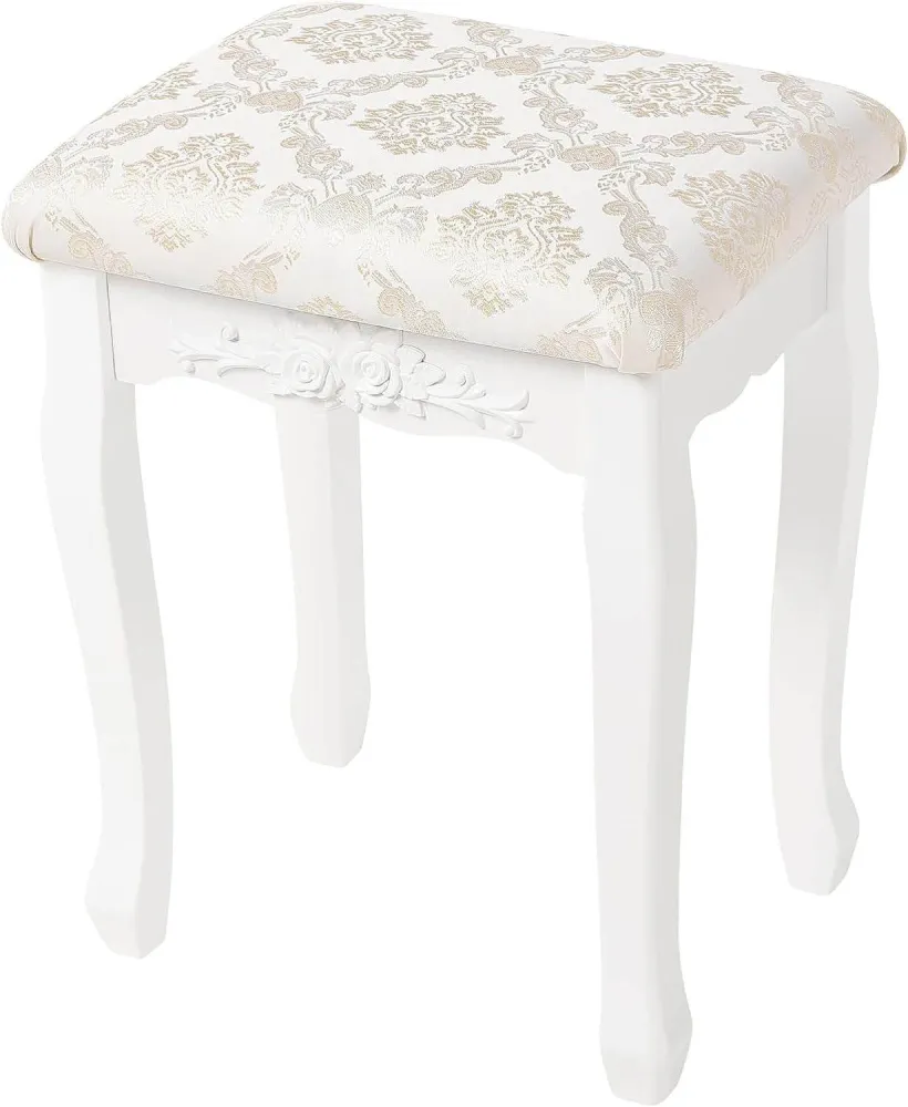 Sgabello da trucco con rivestimento