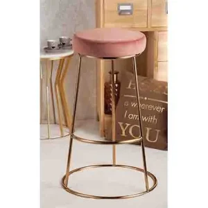 Sgabello velluto luk rosa 47x75cm58573