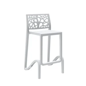 Sgabello zefiro bianco