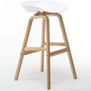 SGHH-UK Sgabelli da Bar Sgabelli Retro Sedia da Pranzo Legno Top MetalVintage Rustic Designer Cucina Bar Bar di Design Sga...