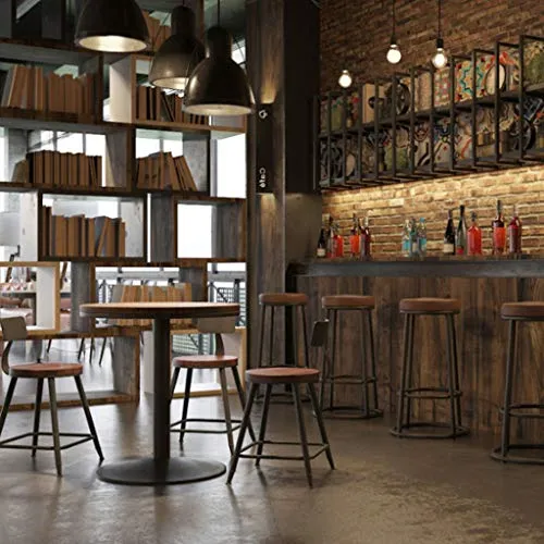Sgabelli Cucina Moderni Sgabelli da bar Sgabello alto pelle PU con poggiapiedi Sgabelli da bar del bancone del caffè del c...