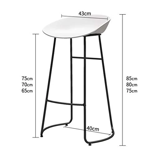 SHIJING Sgabelli Cucina Moderni Sgabelli da Bar Ferro battuto Nordico | per Counter Cafe Kitchen Breakfast Pub | Sgabello...