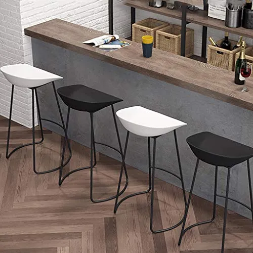 SHIJING Sgabelli Cucina Moderni Sgabelli da Bar Ferro battuto Nordico | per Counter Cafe Kitchen Breakfast Pub | Sgabello...