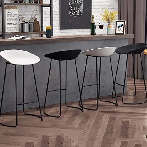 SHIJING Sgabelli Cucina Moderni Sgabelli da Bar Ferro battuto Nordico | per Counter Cafe Kitchen Breakfast Pub | Sgabello...
