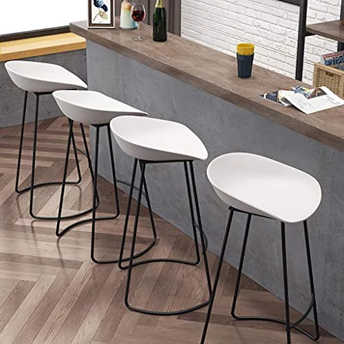 SHIJING Sgabelli Cucina Moderni Sgabelli da Bar Ferro battuto Nordico | per Counter Cafe Kitchen Breakfast Pub | Sgabello...