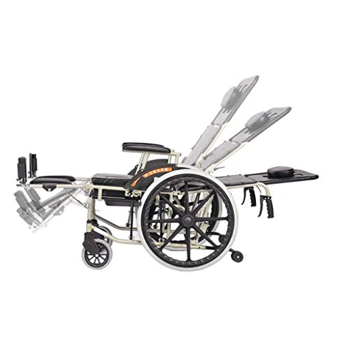 Showkig Vecchio scooter Disabilitato Auto Sedia rotelle alluminio Sedia rotelle pieghevole leggera S-Ergo Guida Multi-funz...