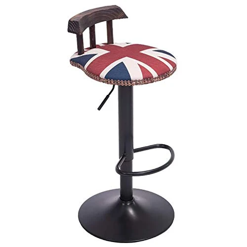 Multi-Scopo Bar Sgabello,Pu Pelle Armless Spa Sgabello Moderno Swivel con Schienali Rotondi Sedie Sgabelli,per Spa Medical...